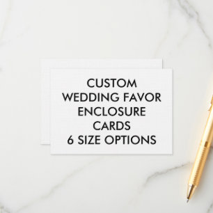 TARJETAS DE AJUSTE DE Personalizado boda FAVOR - L