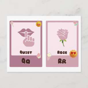 Tarjetas de alfabetización, tarjetas educativas AB