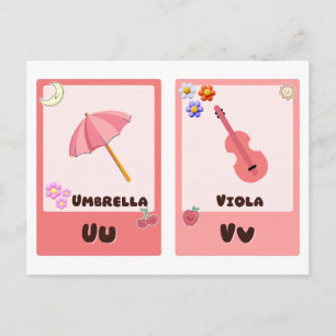 Tarjetas de alfabetización, tarjetas educativas AB