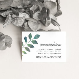 Tarjetas de alojamiento Botanica Boda Hotel