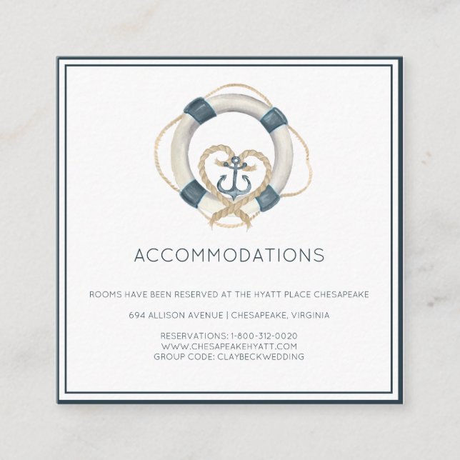 Tarjetas de alojamiento en hoteles de la Armada Ná (Anverso)