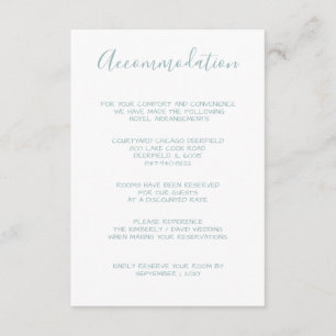 Tarjetas de alojamiento Laurel Monograma