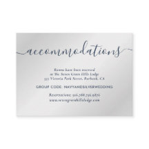 Tarjetas de alojamiento para hoteles con Boda de M