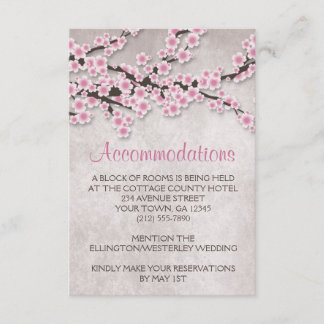 Tarjetas de alojamiento rusticas con flores de cer