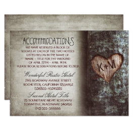 tarjetas de alojamiento rústico en árboles para bo