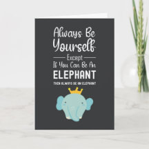 Tarjetas de Amante de Elefante Lindo Animales Dive
