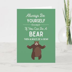 Tarjetas de Amante de Osos Adorables Humor Vida Si