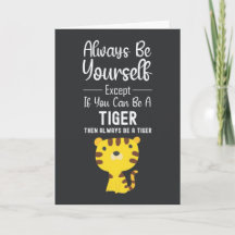 Tarjetas de Amante de Tigres Adorables Humor Diver