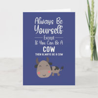 Tarjetas de Amante de Vaca Lindo Humor Divertido d