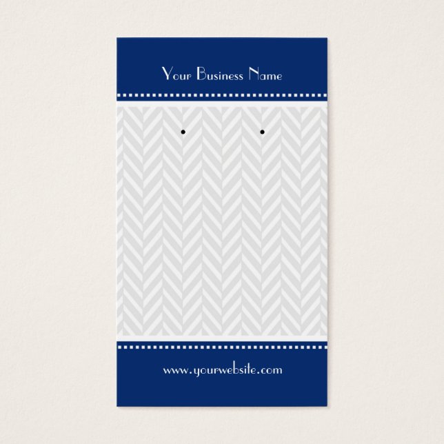 Tarjetas de anclaje de hueso gris blanco azul de l (Frente)