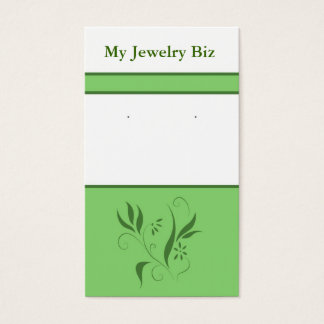 Tarjetas de anclaje floral verde