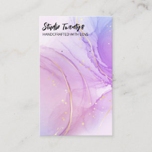 Tarjetas de anclaje Purple Alcohol Ink