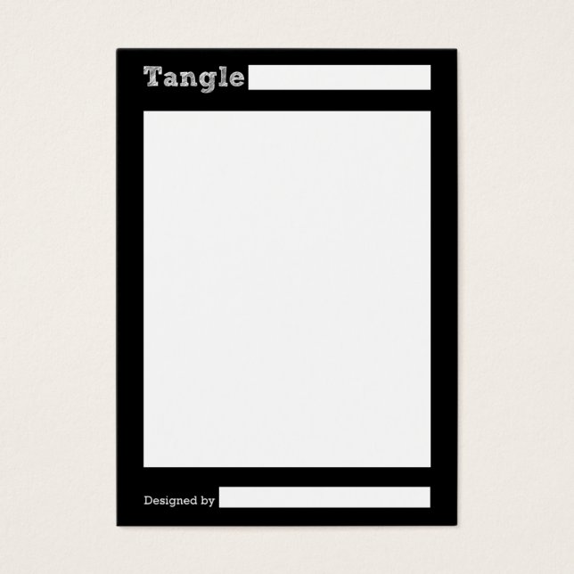 Tarjetas de ángulo negro (Frente)