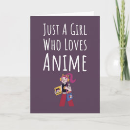 Tarjetas de Anime Rosadas y Lindas para Niñas Bebé