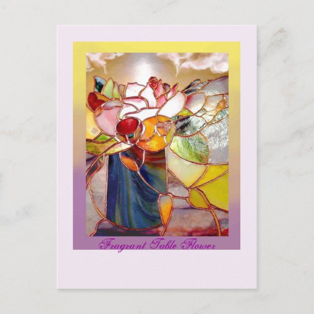 Tarjetas de aniversario de flores fragantes (Anverso)