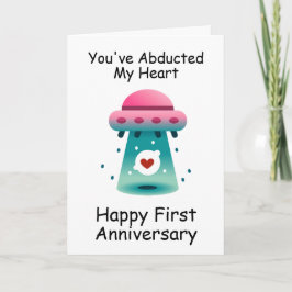 tarjetas de aniversario de primer boda divertidas