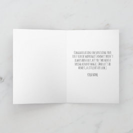tarjetas de aniversario de primer boda divertidas