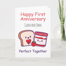 tarjetas de aniversario de primer boda divertidas