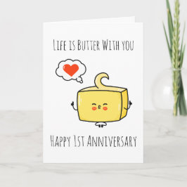 tarjetas de aniversario de primer boda divertidas