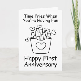 tarjetas de aniversario de primer boda divertidas