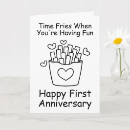 tarjetas de aniversario de primer boda divertidas