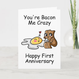 tarjetas de aniversario de primer boda divertidas