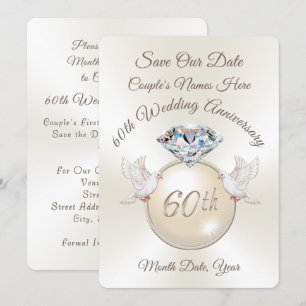 Tarjetas de aniversario de "Save the Date" por el 