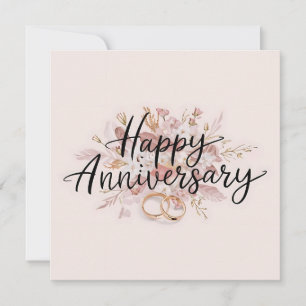 Tarjetas de aniversario feliz elegantes