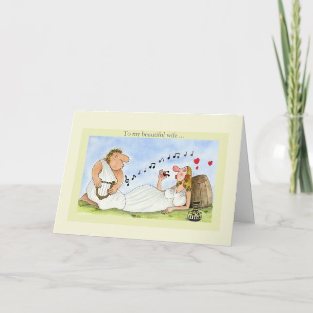 Tarjetas de Aniversario Feliz para Esposa Amor Vin (Anverso)