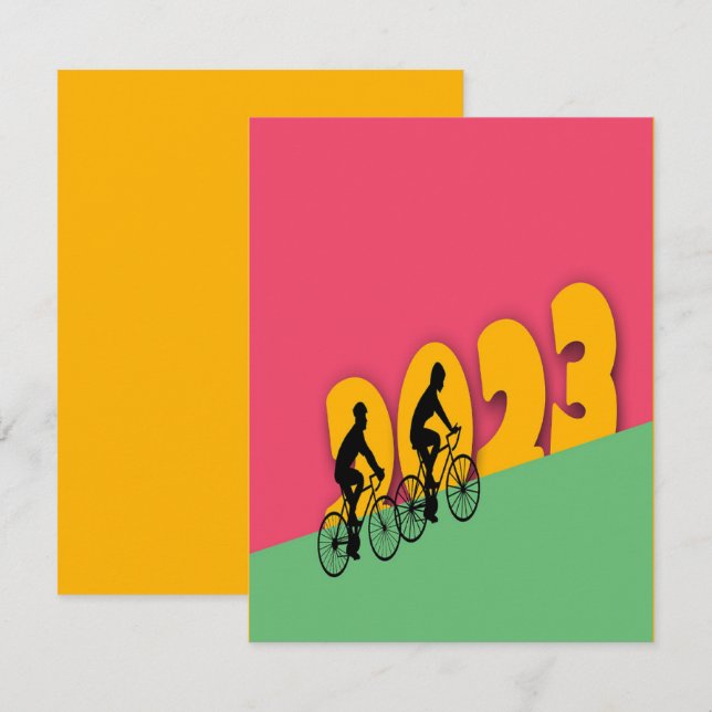 tarjetas de año nuevo, 2023, (Anverso / Reverso)