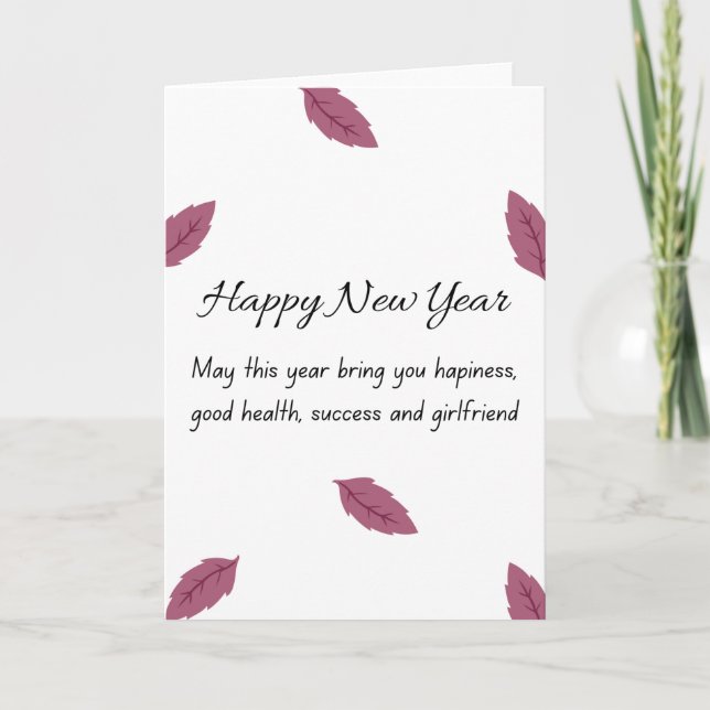 Tarjetas de Año Nuevo Feliz (Anverso)