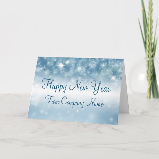 Tarjetas de Año Nuevo Feliz para Negocios (Anverso)