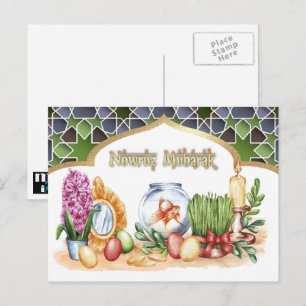 Tarjetas de Año Nuevo Persa Nowruz Mubarak