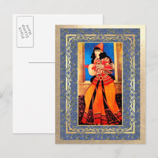 Tarjetas de Año Nuevo Persa Nowruz Mubarak (Anverso / Reverso)