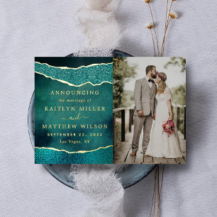 Tarjetas de Anuncio de Boda con Foto de Ágata Eleg