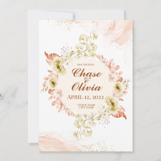 Tarjetas de Anuncio de Boda Simplemente Elegantes
