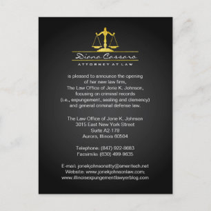 Tarjetas de Anuncio de Bufete de Abogados