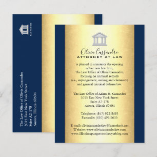 Tarjetas de Anuncio de Bufete de Abogados - Rojo M