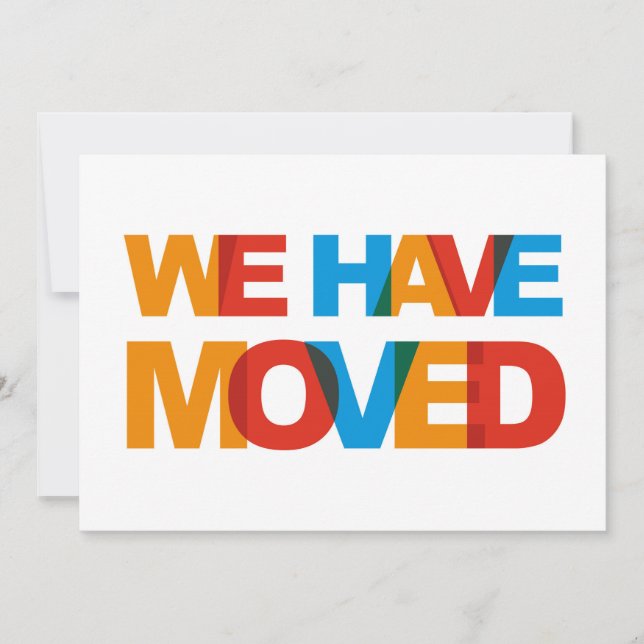 Tarjetas de anuncio de cambio de domicilio (Anverso)