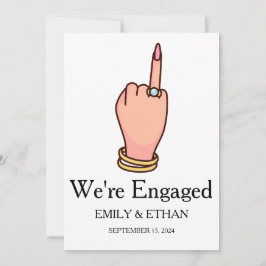 Tarjetas de anuncio de compromiso