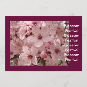 Tarjetas de Anuncio de Evento del Festival de Flor
