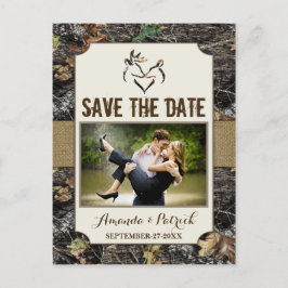Tarjetas de Anuncio de Fecha de Boda con Camuflaje