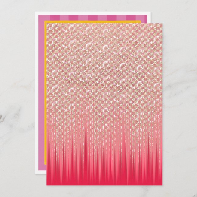 Tarjetas de Anuncio de Fiesta, Graduación y Vida (Anverso / Reverso)