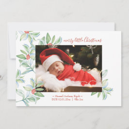 Tarjetas de anuncio de nacimiento de vacaciones co