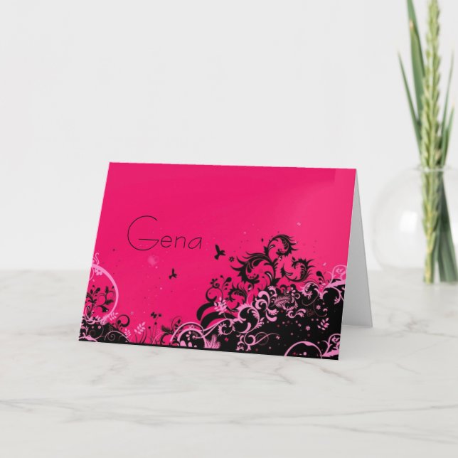 Tarjetas de apunte de chica giratoria (Anverso)