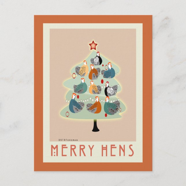 Tarjetas de árbol de Navidad de Merry Happy para g (Anverso)