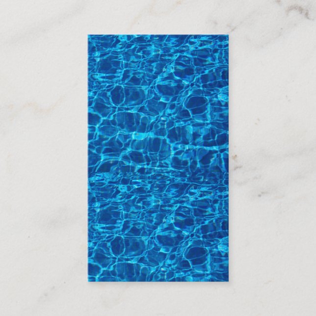 Tarjetas de aretes de diseño de agua azul (Anverso)