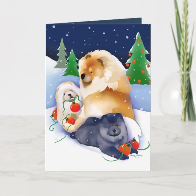 tarjetas de arte Chow de SNOWBABIES (Anverso)