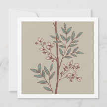 Tarjetas de Arte de Franja Floral Fina Sueños de P