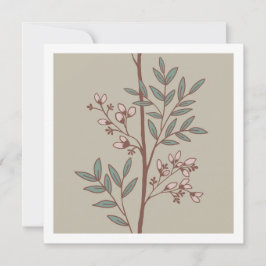 Tarjetas de Arte de Franja Floral Fina Sueños de P